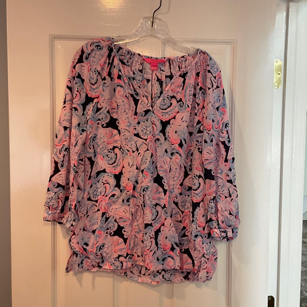 Lilly Pulitzer Elsa Silk Blouse